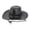 Black, variant on Cowboy Hat Western Fedora Hat Faux Leather Cowboy Sun Cap Wide Brim Travel Hat with Neck Cord for Outdoor Wear Wine One Size