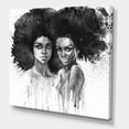 thumbnail image 3 of Designart ' Portrait of Afro American Woman XI ' Modern Canvas Wall Art Print, 3 of 4