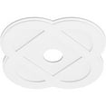 thumbnail image 2 of 32"OD x 6"ID x 12 3/4"C x 1"P Charlotte Architectural Grade PVC Contemporary Ceiling Medallion, 2 of 11