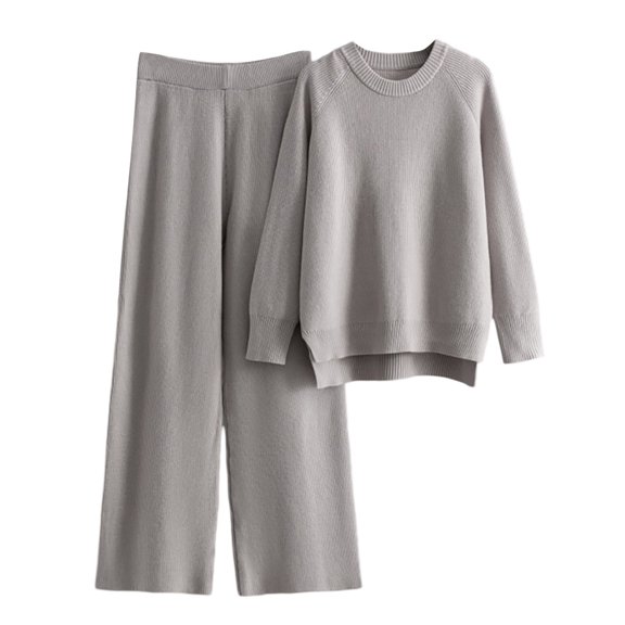 Sweatsuits for Women Two Piece Long Sleeve and Wide Leg Sweatpants Loungewear Sets Fall Essentials Cute Outfits for Women