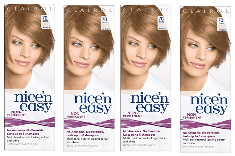 Clairol Nice N Easy Hair Color 70 Beige Blonde Pack Of 4 Uk