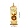 thumbnail image 6 of 1 Pcs Christmas LED Electronic Candle Light Sman Santa Reindeer Luminous Night Mood Light Safe Plastic Battery Operated Festive Holiday Decorations, 6 of 9