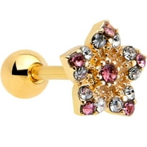 Body Candy 16G Womens 6mm Stainless Steel Bright Texture Star Mens Helix Jewelry 1/4