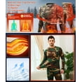 thumbnail image 5 of CL convallaria Thermal Underwear for Men Long Johns Fleece Lined Hunting Gear Set Base Layer for Cold Weather S-21XL, 5 of 7
