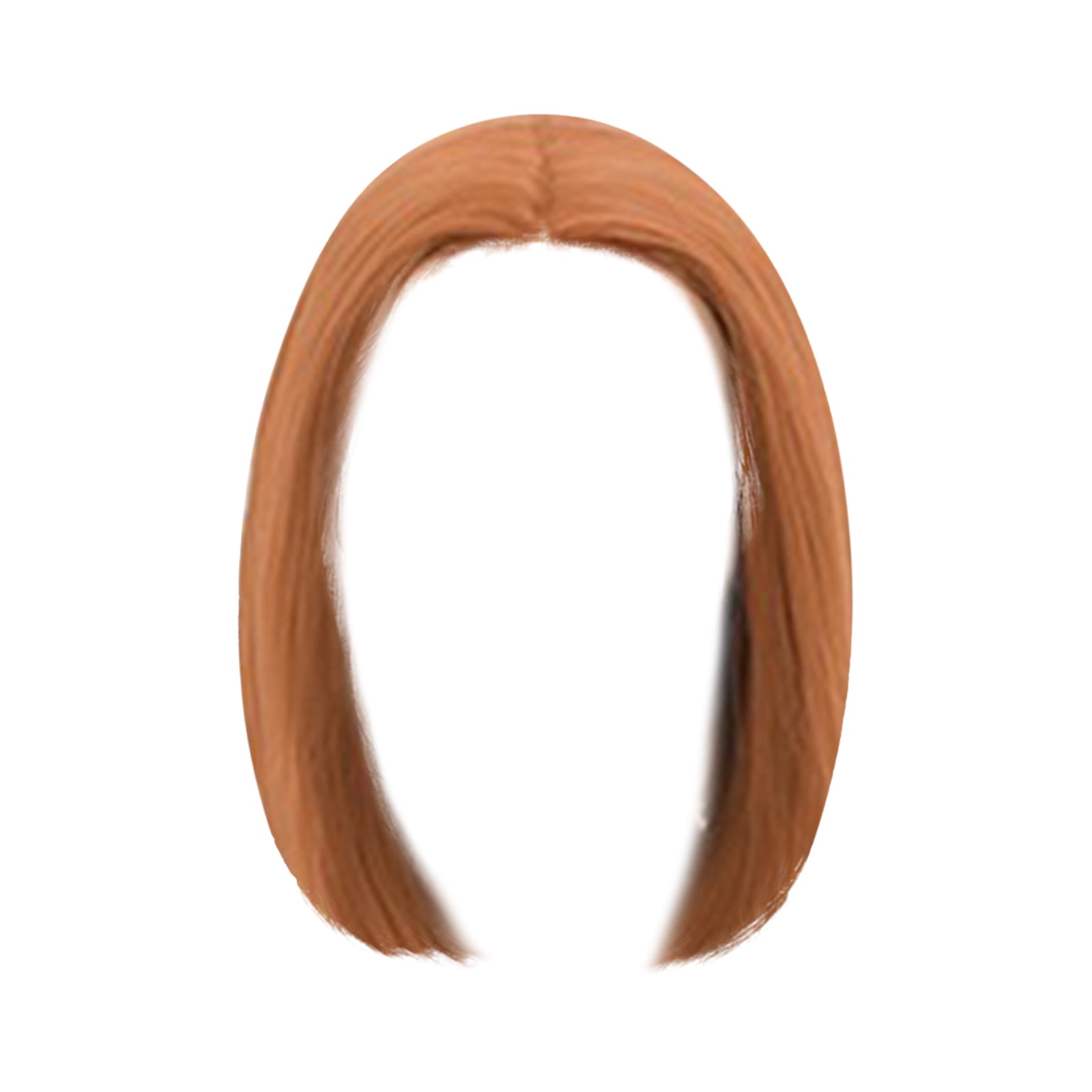 Short Pink Bob Wig for Women, Straight Synthetic Wig Heat Resistant Colored Wigs for Party Use(Brick Red,One Size)