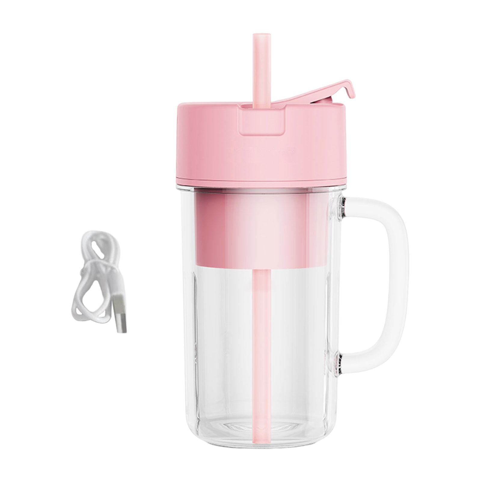 GROWTH TANK Personal Size Blender Portable Blender USB 500ml Ice Blender Mixer Fruit Blender Pink