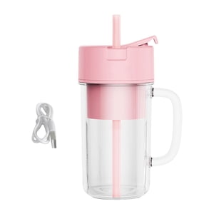 GROWTH TANK Mélangeur portable de taille personnelle USB 500ml Mélangeur à glace Mélangeur de fruits Rose