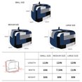 thumbnail image 3 of Navy Blue Grey Geometric Toaster Cover 2 Slice, Modern Black White Abstract Art Dustproof Bakeware Oven Protector with Top Hook, Waterproof Small Kitchen Appliance Toasters Dust Cover, 12"x7.5"x8", 3 of 5