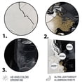 thumbnail image 3 of Designart "Textured Splash Black Paint Art I" Abstract Painting Metal Wall Art, 3 of 5
