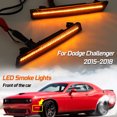 thumbnail image 2 of Front LED Smoke Lens Side Marker Lights For Dodge Challenger 15-2018 Optic Style, 2 of 8