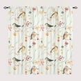 thumbnail image 2 of Animal Window Curtains for Bedroom Watercolor Birds on Tree with Yellow Leaves Rod Pocket Window Curtain for Bedroom or Living Room W63 x L63 Inch, 2 of 5