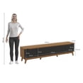 thumbnail image 4 of Mueble TV 85" Kappesberg 218cm con 3 Puertas Canela/Negro, 4 of 10