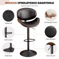 thumbnail image 5 of Fijinhom Bar Stools Set of 1, Adjustable Swivel Barstools with Bentwood Back & Leather Seat for Kitchen, Bar, Dining Room, 5 of 8