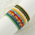 thumbnail image 5 of XIJIN 18Pcs Elastic Beaded Anklets for Women Boho Mutilcolor Beads Ankle Bracelets Set, 5 of 6