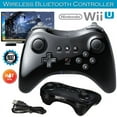 thumbnail image 3 of Manette Sans Fil Classic Pro Joystick Manette pour Nintend wii U Pro avec Câble USB Noir, 3 of 5