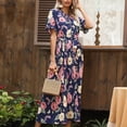 thumbnail image 4 of Vestidos De Pascua Para Mujer, Vestido Floral, Dobladillo Volante, Colores Vivos, Patrón De Flores, Estilo Elegante Para Vacaciones. ANGGREK Otros, 4 of 6