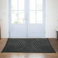 thumbnail image 6 of SUNDEREY Modern Rainbow Area Rug,4'x6' Washable Bedroom Rugs,Boho Woven Floor Carpet With Tassel, Modern Farmhouse Tufted Rug For Living Dining Room Kitchen Entryway Bathroom,Dark Grey, 6 of 7