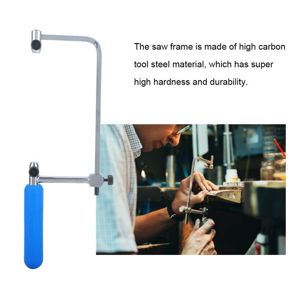 Adjustable U Shaped Hacksaw Saw Bow Frame for DIY Jewelry Making, High Carbon Steel, Ergonomic Handle, Easy to Use