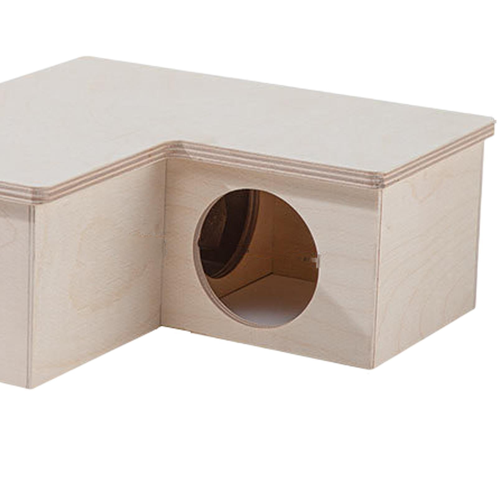 balikha Hamster House Hamsters Hideout Habitat Hamsters Accessories Hamster Toy Multi Room for Syrian Hamsters Small Animals Lemmings Three Room