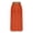 Orange, variant on Womens Boho Maxi Skirt Summer Casual High Waist A-Line Flowy Long Skirt with Pockets Belt for Beach Vacation Green S
