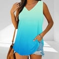 thumbnail image 6 of Ichuanyi Tank Tops for Women 2026 Summer Gradient Printed Top Shirts Casual Loose Fit V-Neck Sleeveless Tshirt Blouse, 6 of 9