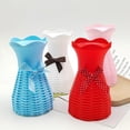thumbnail image 5 of DIY Hand Flower Arrangement Vase,Drop Proof Dry Flower Arrangement,Sun Flower Full of Stars Plastic Decorative Splicing Vase for Home Decor, White,Blue,Pink,Red, 5 of 7