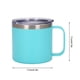 thumbnail image 5 of Bearachild Taza portátil de acero inoxidable con tapa de asa, Camper, taza para beber leche aislada al vacío, botella para acampar, hogar, coche al aire Mostrada Cielo azul Bearachild HA010518-07B, 5 of 6