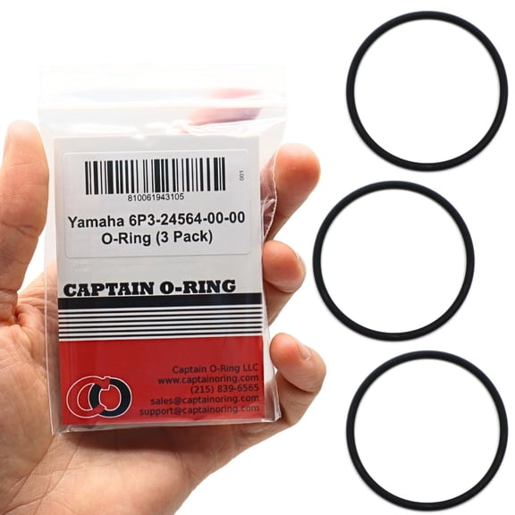 Captain O-Ring  Replacement 6P3-24564-00-00 Fuel Filter Gaskets for Yamaha F150-350 Outboards 3 Pack