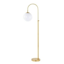 SAFAVIEH Hamil 62 in. Mid-Century Floor Lamp, Brass Gold