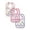 Pink Pinwheels, variant on Luvable Friends 3-Pack Easy-Clean Bibs - pink, one size