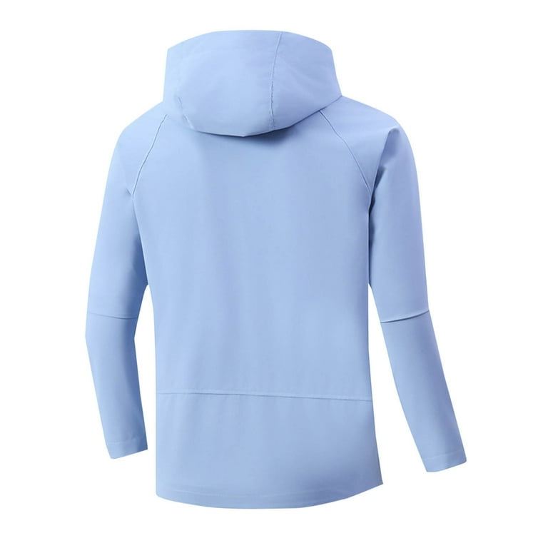 BiZtdJrK Big and Tall Hoodie Rain Jacket for Men Zipper Long