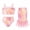 Pink-Purple, variant on Girls Swimsuit 3 Piece Mermaid Set Swimsuit Fish Tail Skirt Bottom Bathing Suit Bikini Swimwear for Kids Girls 4-5 Years Beach Pool Party