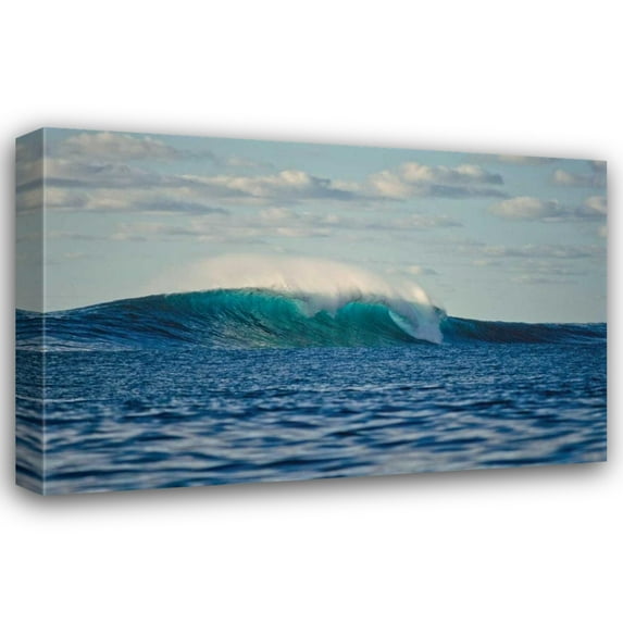 Lee Peterson 32x22 Gallery Wrapped Canvas Wall Art Titled - Ocean Waves II