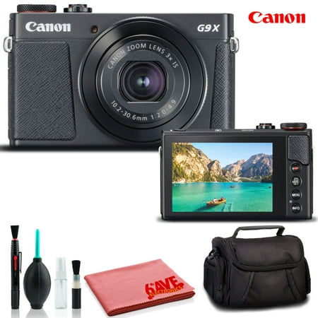 Canon PowerShot G9 X Mark II Digital Camera (Black) (Intl Model) - Deluxe Kit