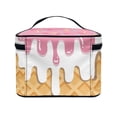 thumbnail image 4 of HELLHERO Cosmetics Handheld Portable Travel Cosmetic Case Organizer Ice Cream Women and Men Storage Pockets, 4 of 6