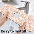 thumbnail image 6 of Sikiie Simple Fruit Splash Guard for Sink Faucet-1 PC Super Absorbent Fast Drying Mat Sink Gadgets-Splash Guard for Kitchen, Sink Mat, 6 of 7