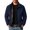 Navy, variant on Mens Lightweight Full Zip Jackets Laydown Collar Windbreaker Casual Work Coats Zip Pockets Golf Business Fall Track Outerwear