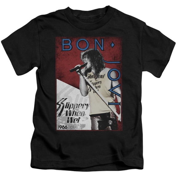 Bon Jovi - 86 Tour - Juvenile Short Sleeve Shirt - 5/6