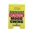 thumbnail image 1 of Humorous Desk Decoration Novelty 3D Printed Caution Sign Desk Hazard Warning Miniature Ornament, 1 of 3
