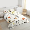 thumbnail image 3 of Castle Fairy Cartoon Chicken Cow Twin Comforter Sets,Cute Farmhouse Cabin Bedding Set, 3 of 8