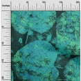 thumbnail image 2 of oneOone Cotton Jersey Dusty Teal Green Fabric Abstract Leaf Texture Craft Projects Decor Fabric Printed By The Yard 58 Inch Wide, 2 of 4