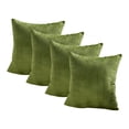 thumbnail image 6 of Home Soft Things Pleated Velvet 4 Piece Throw Pillow Cover Set - Avocado - 20" x 20", 6 of 6