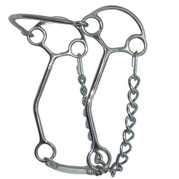 212081 Stainless Steel Nose Hackamore Bit