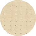 thumbnail image 1 of Ahgly Company Indoor Round Abstract Khaki Gold Solid Area Rugs, 7' Round, 1 of 6