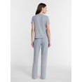 thumbnail image 2 of Lissome Women's Rib Knit Top and Pants Pajama Set, 2-Piece, Sizes S-3X, 2 of 4