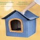 thumbnail image 2 of Casa para gatos de invierno cálida, semicerrada, casa para gatos, casa para cachorros, casa para perros, suministros para mascotas, 2 of 4