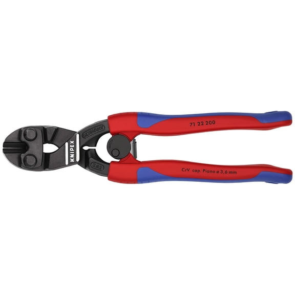 KNIPEX Tools 71 22 200 SBA Angled CoBolt Cutters, 8-Inch CA2