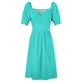 thumbnail image 4 of Nuances de Bleu Vert Couleur Unie Collection Populaire Sans Motif, 4 of 4