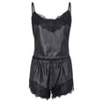 thumbnail image 5 of Skksst Women Babydoll Lace Sleepwear Satin Silk Nightwear Cami Short Pajamas, 5 of 5