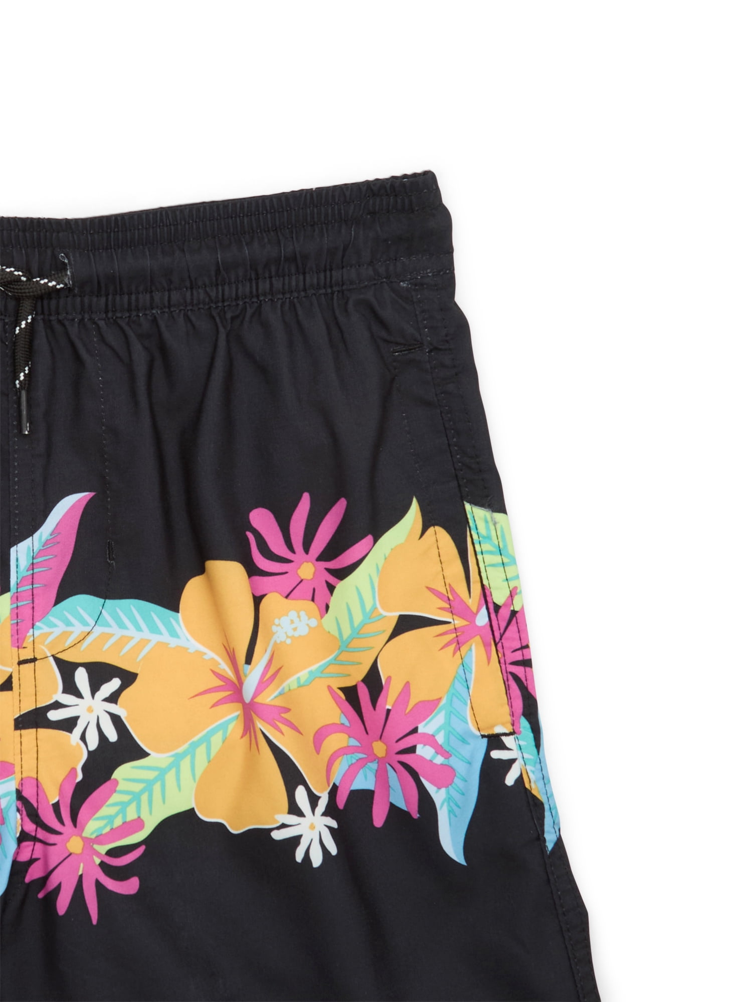 Wonder Nation Boys Quick Dry Rigid Swim Trunks with UPF 50+, Sizes 4-18 & Husky
